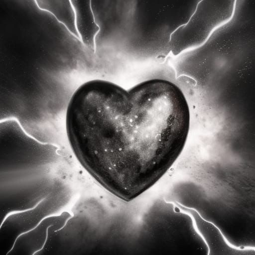 Mystical Cartoon Heart in Detailed Matte Painting