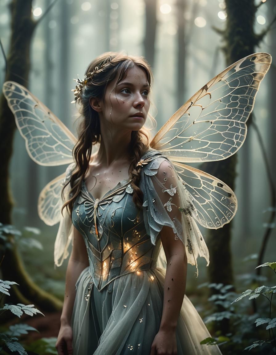 Kelly Kaposky in Misty Forest, Cinematic Film Still