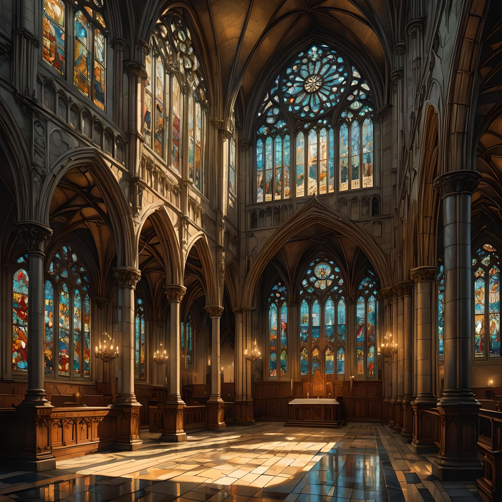 Victorian Cathedral Concept Art in 8k Resolution