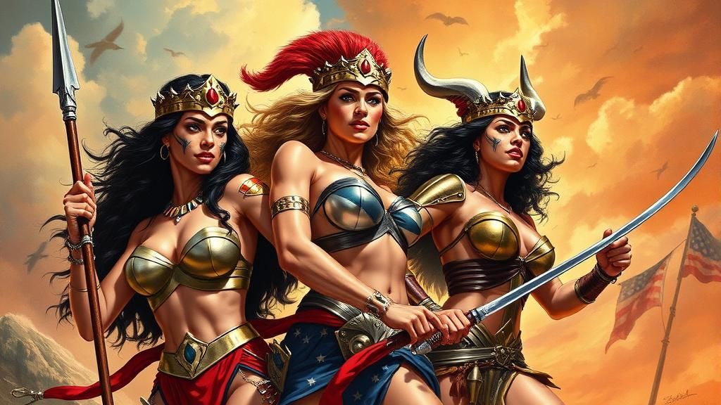 Heroic Fantasy Amazon Warriors Artwork