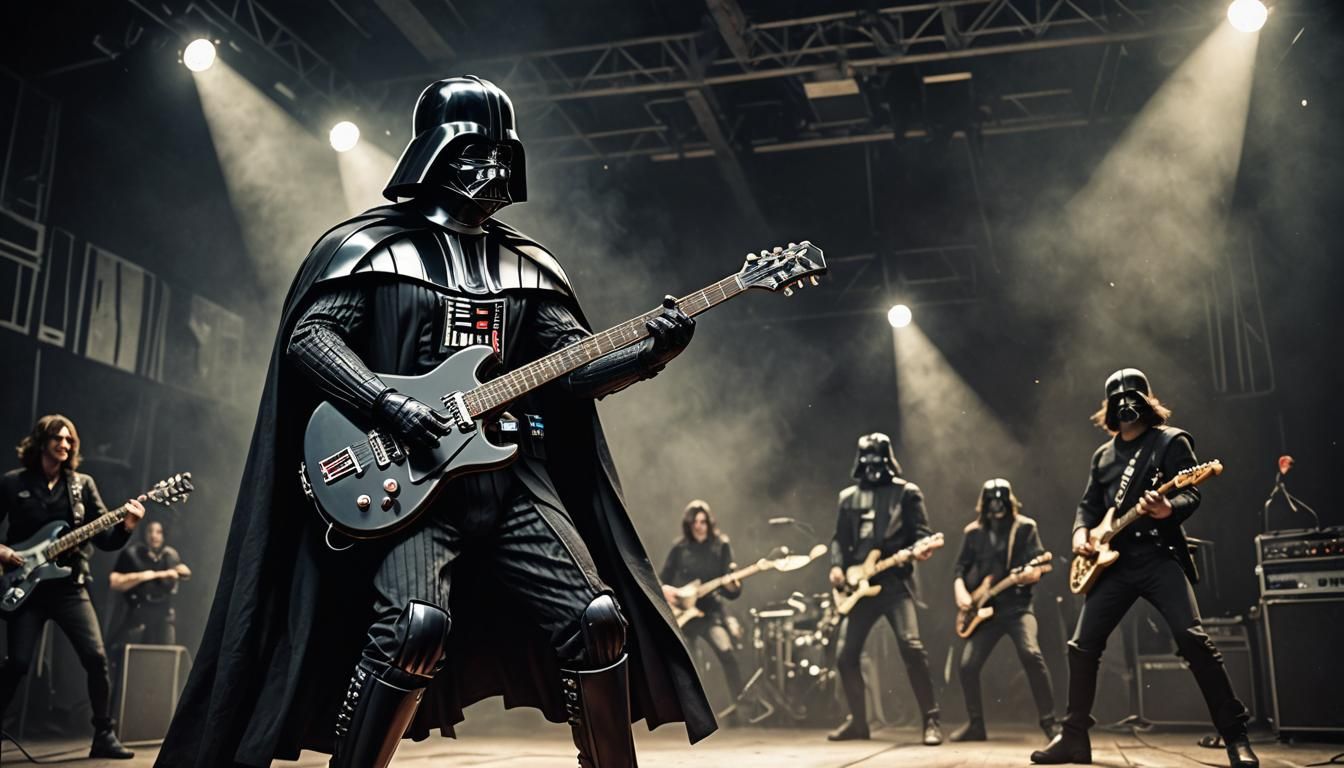 Darth Vader Rocks Out in Punk Style