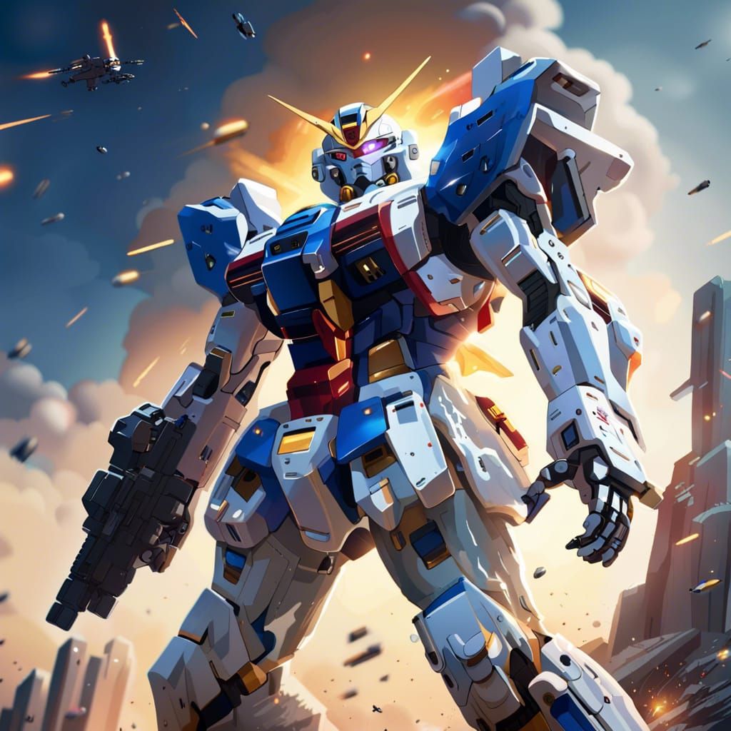 Gundam Mecha suit in warzone 🔥🔥