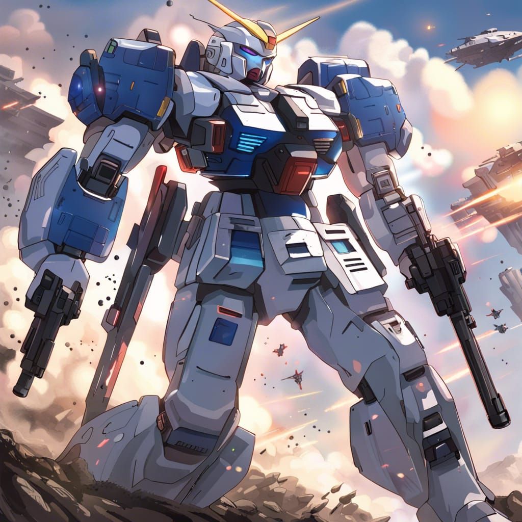 Gundam Mecha suit in warzone 🔥🔥