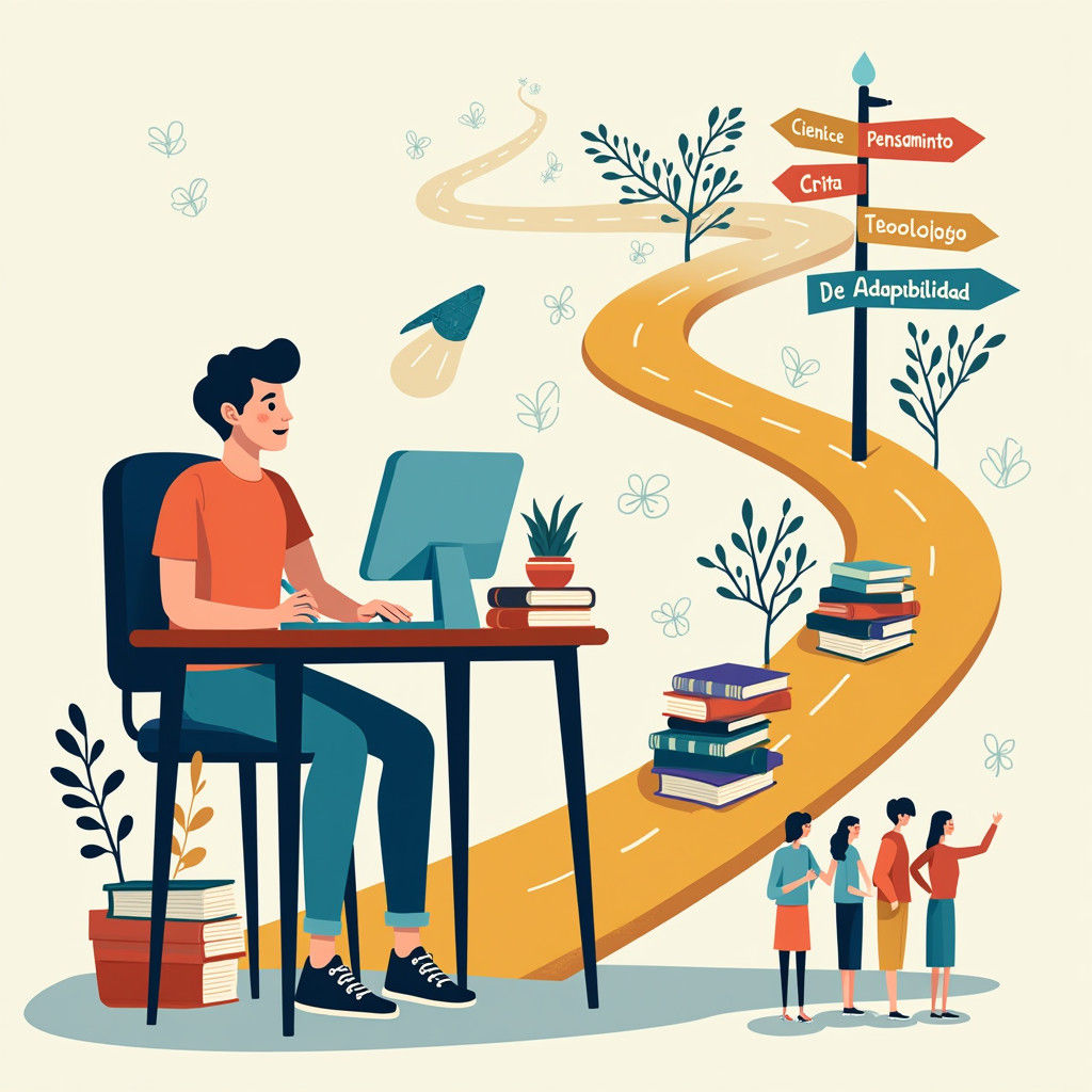 Motivated Student Navigating Self-Directed Learning Journey