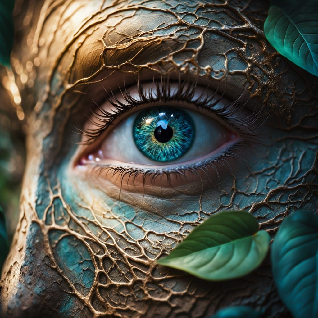 Surreal Eye in Cosmic Landscape