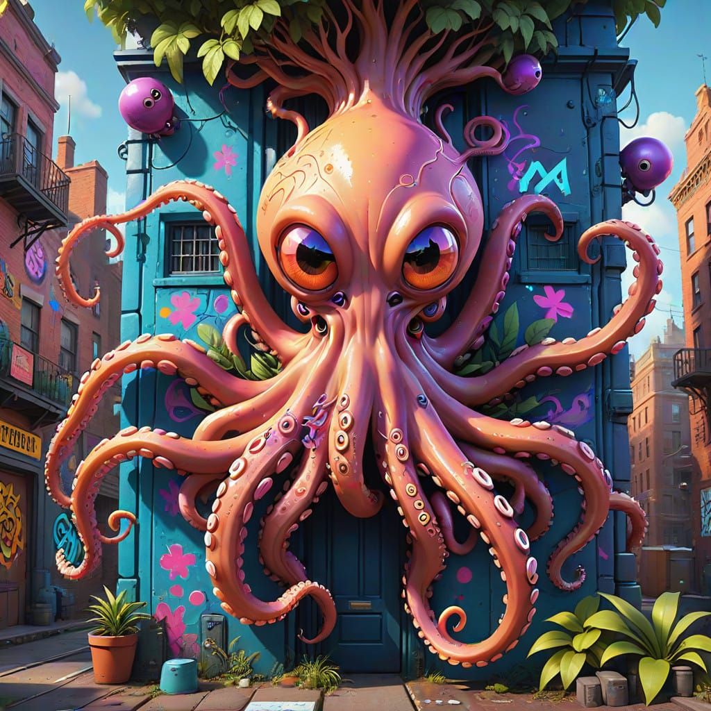 Celestial Plantoid with Metamorphic Form and Unsettling Gaze