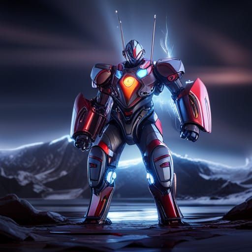 Ultraman Zero and Bear Fusion: Sci-Fi Mech