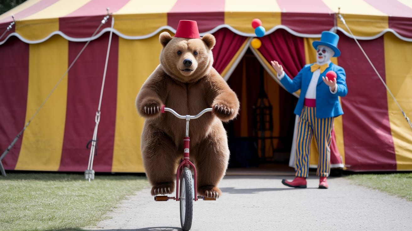 Circus Bear Juggler