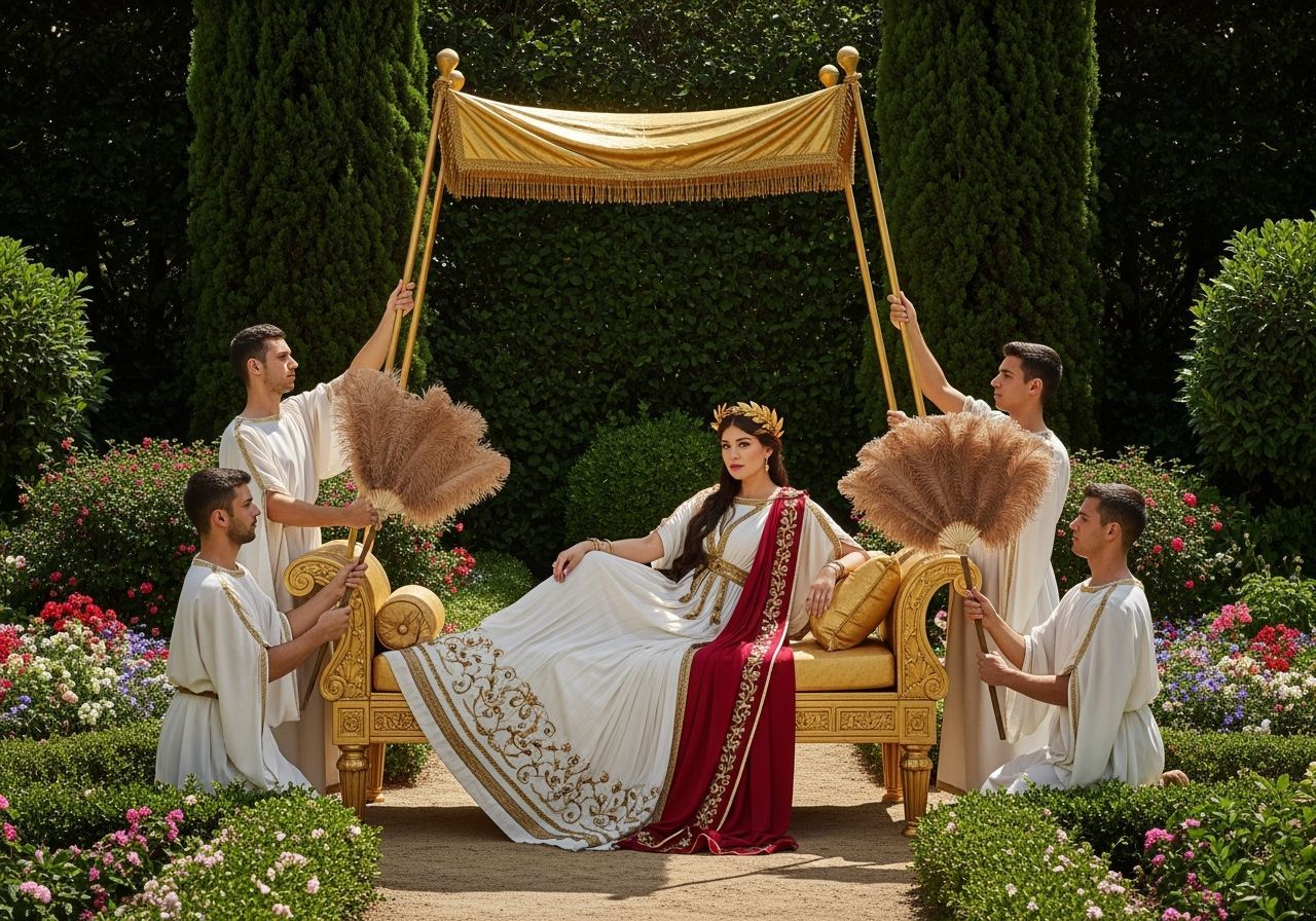 Empress Messalina Lounges in Imperial Palace Garden