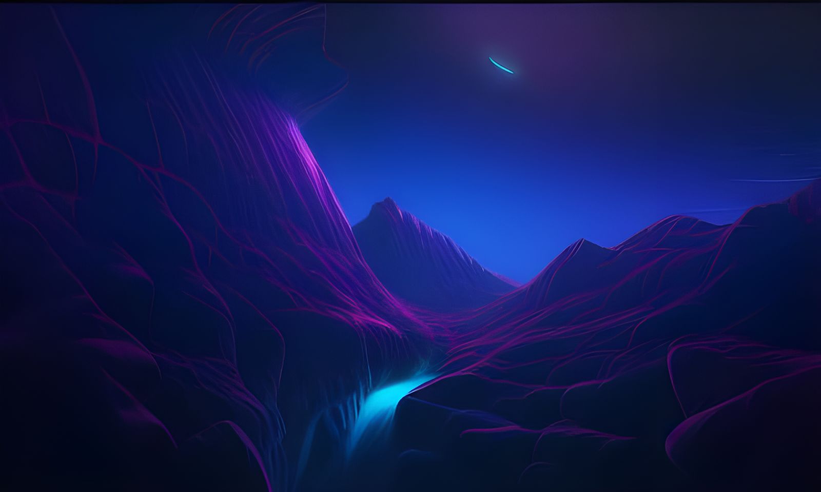 Cosmic Landscape with Parallax Rendering