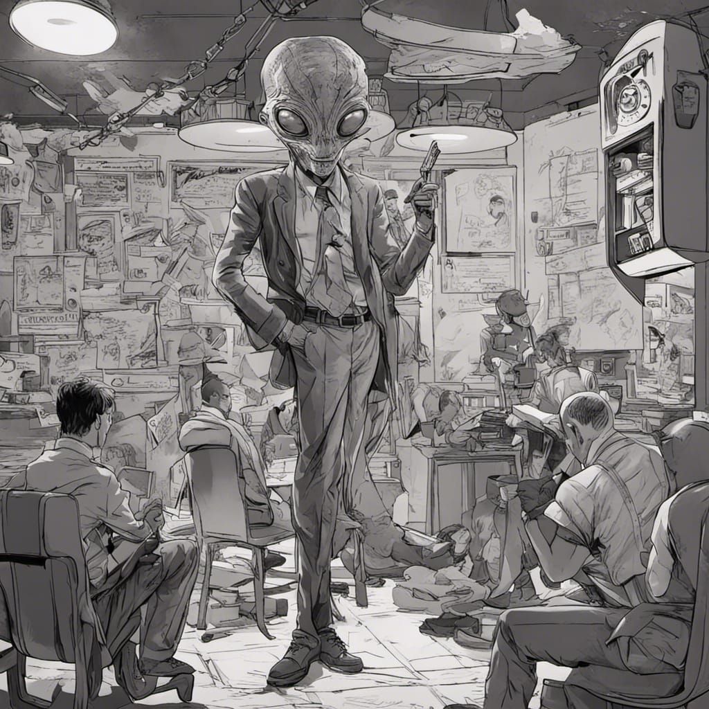 Alien Detective Faces Consequences in Noir Style