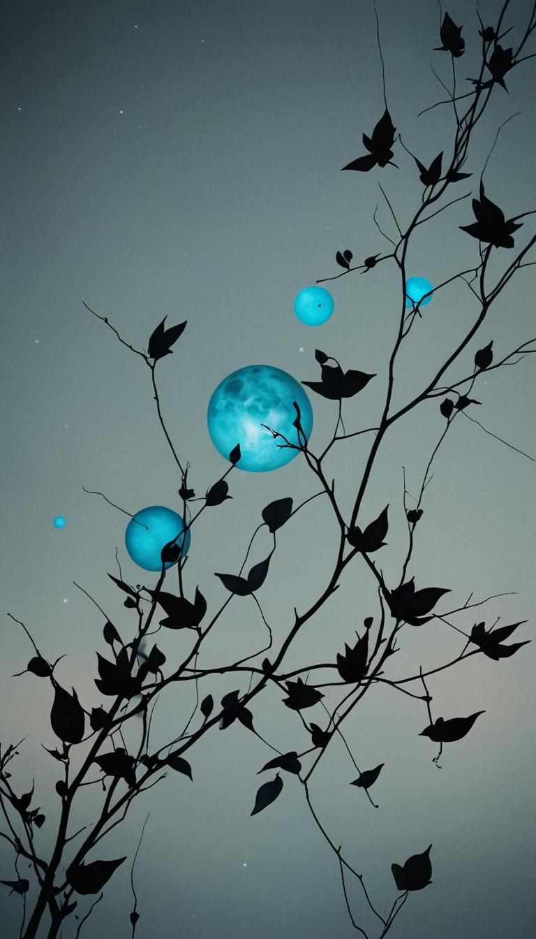 Minimalist Ethereal Fantasy Art in Twilight Hues