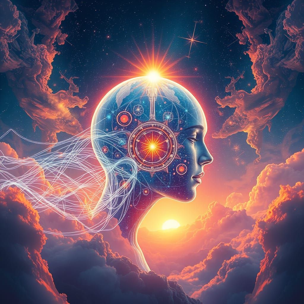 Astral Cosmic Dreamscapes in 8K Holographic Style