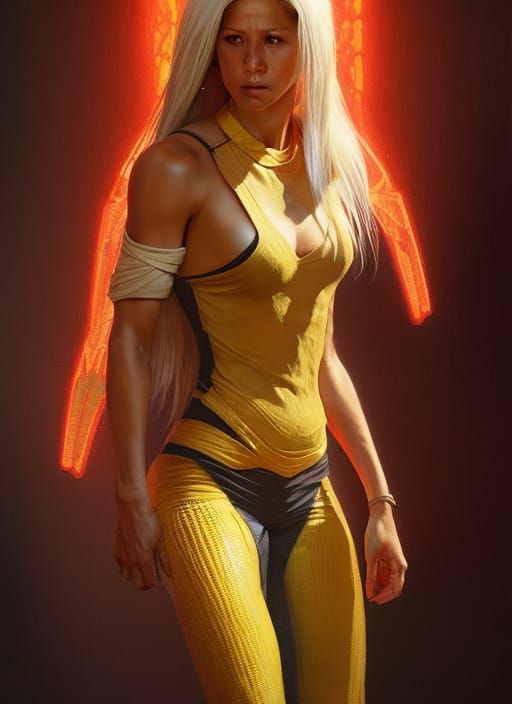 Corn Concept Art Portrait in Hyperrealistic Style