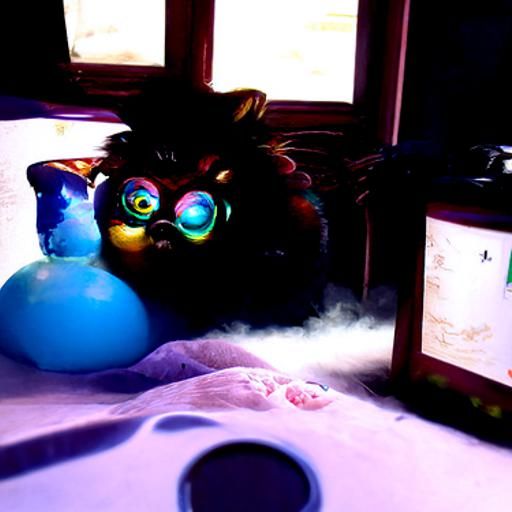 Ethereal Furby Dreamscape: 1990s Toy Fantasy