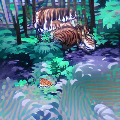 Lost in Woods, Befriending a Tiger