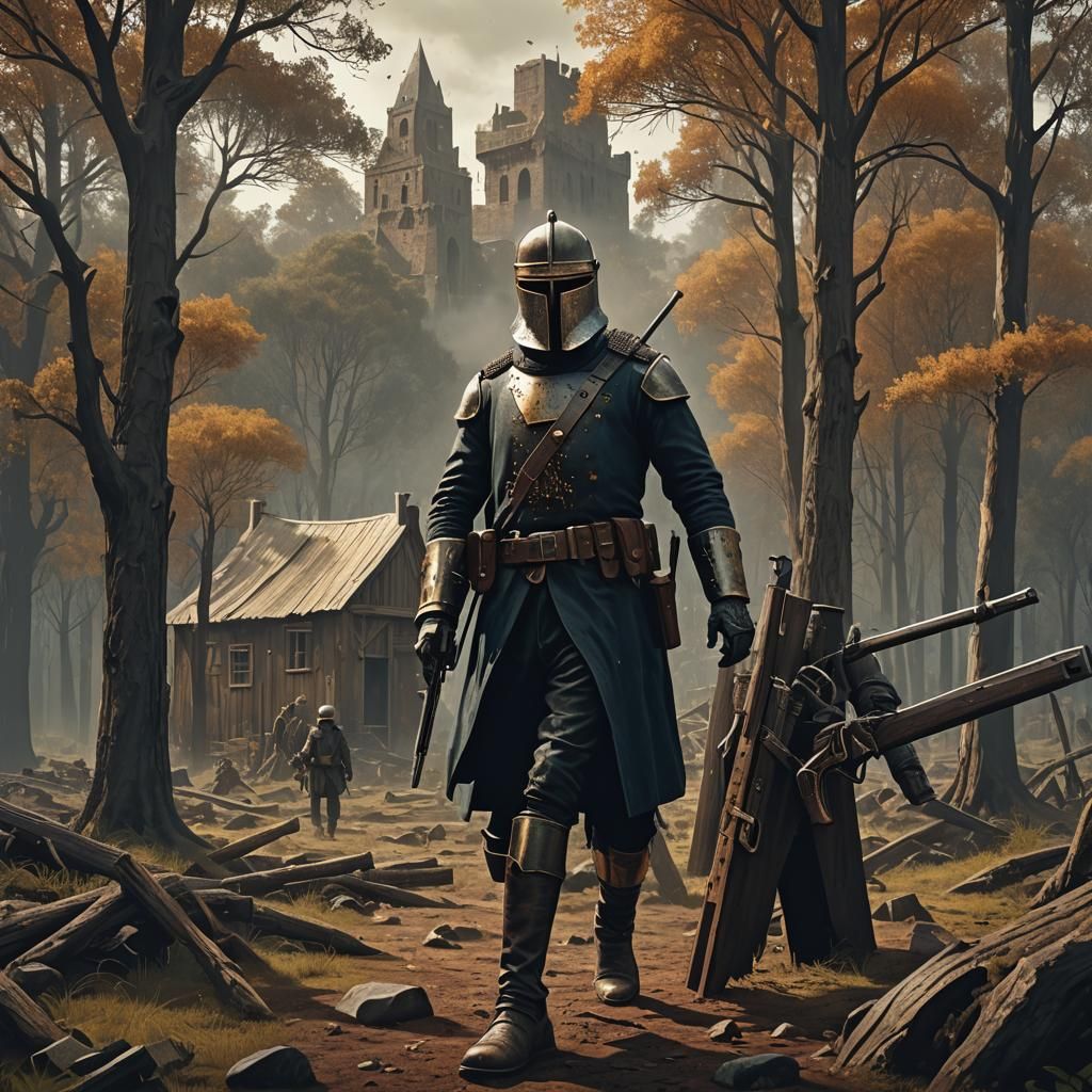 Modern Ned Kelly: Detailed Matte Painting