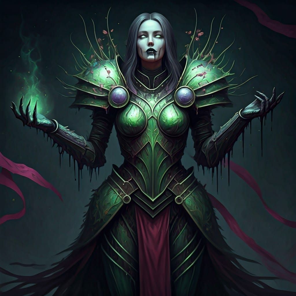 Mystical Fey Knight with Thorny Armor