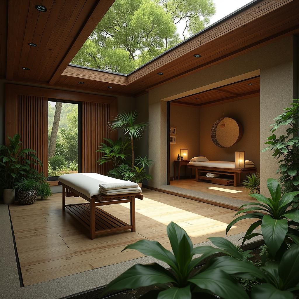 Wellness Clinic with Cupping in Natural Setting