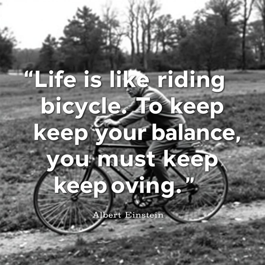Einstein's Bicycle Life Wisdom