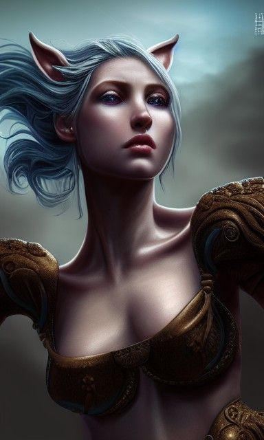 Realistic Female Centaur in High Resolution 4K