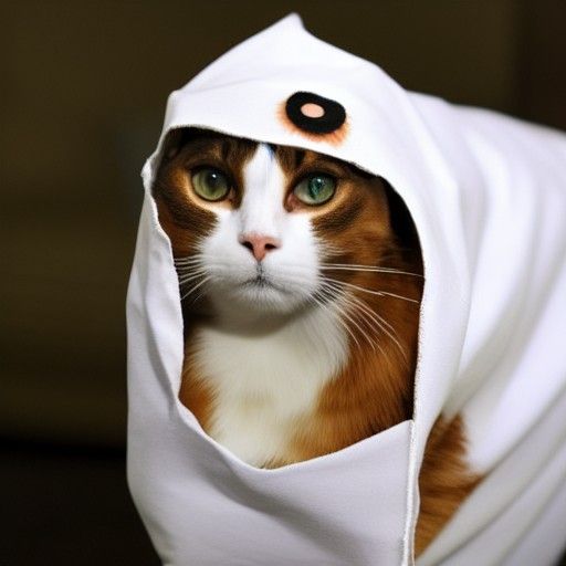 Calico Cat Mummy Costume for Halloween