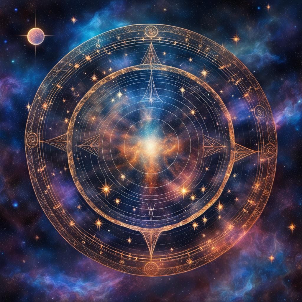 a captivating image of the night sky filled with stars and perhaps a subtle representation of  the god Jupiter  Incorpor...