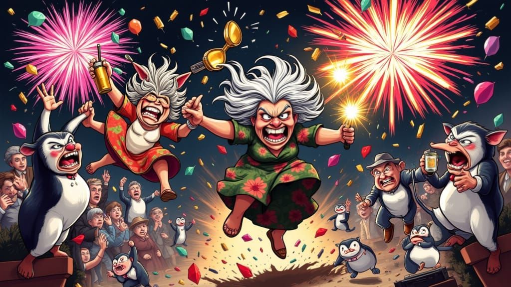 Party Animals: Whimsical New Year's Eve Celebration