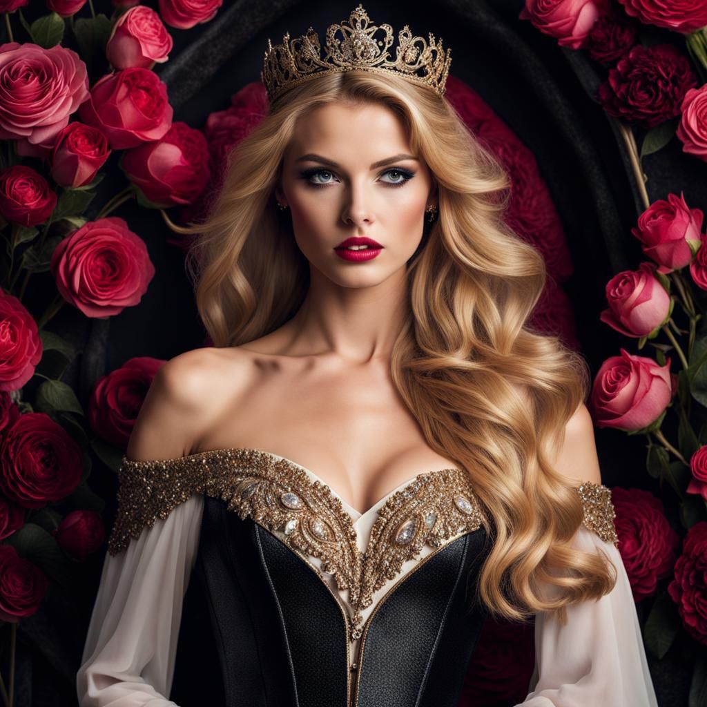 Princess Aurora Posing with Edgy Attitude in Photo Style