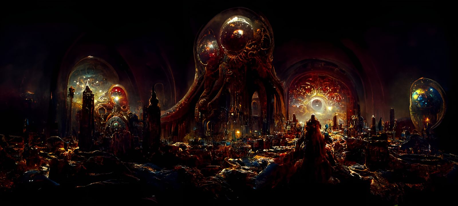 Terrifying Parallel Universe Metropolis: Hyperdetailed Eldri...