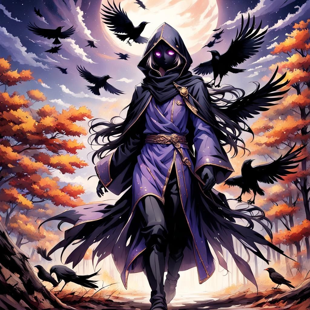 Autumn Phantom Knight in Anime Style