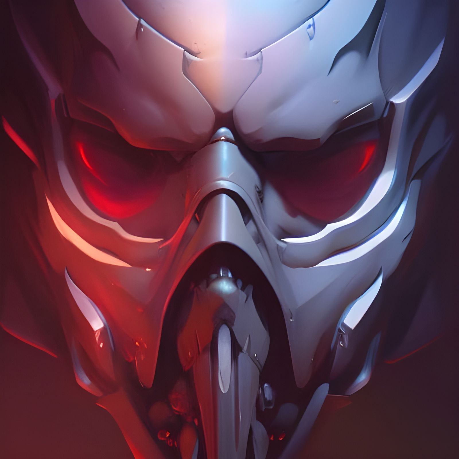 Reaper Overwatch Portrait in Hyperdetailed Style