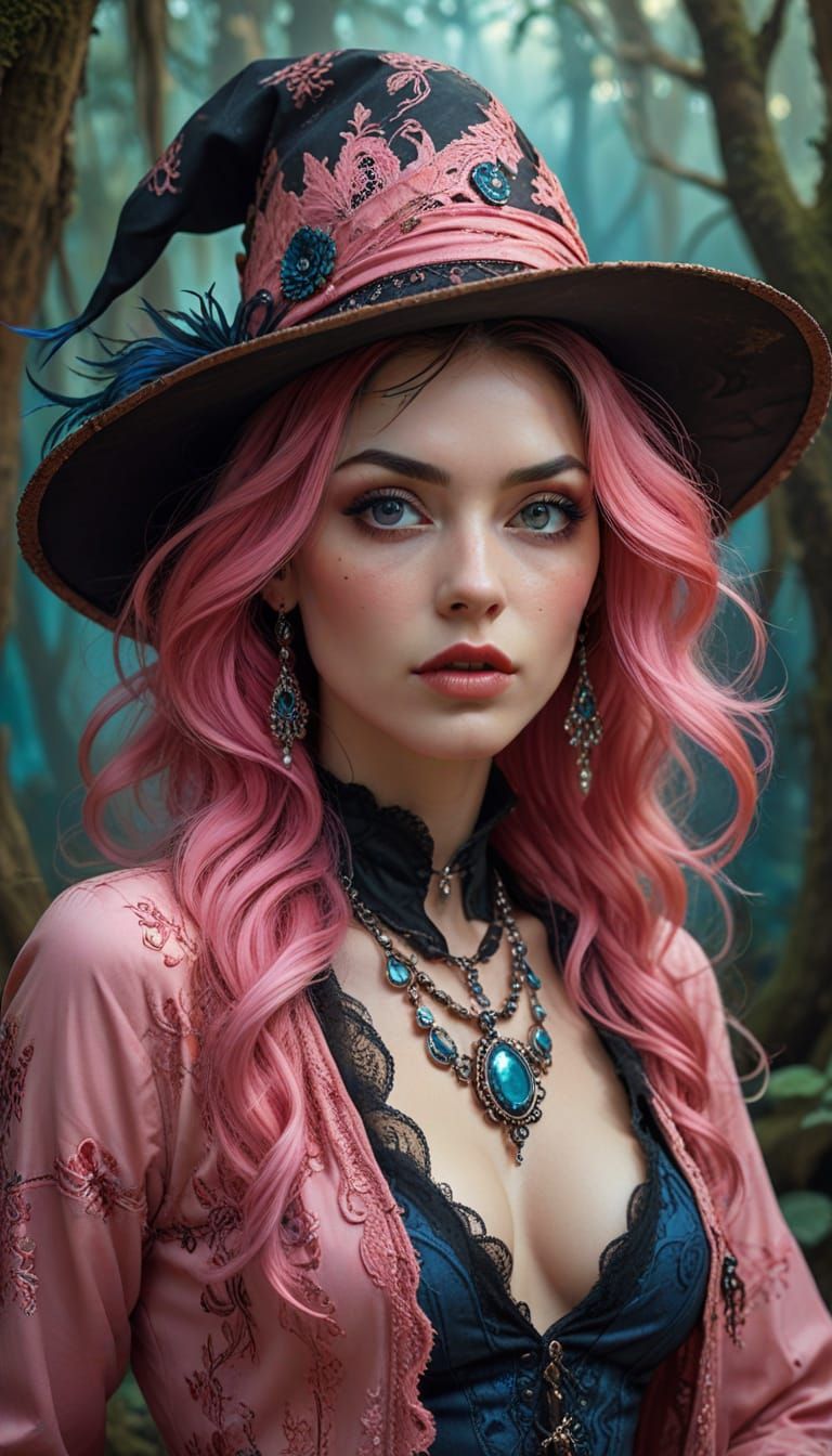 Beautiful Bohemian Forest Witch
