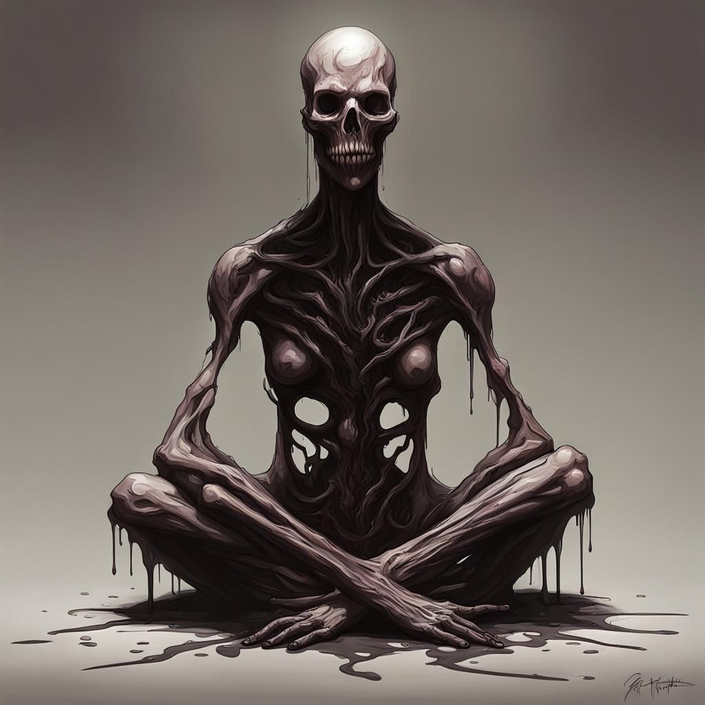 Sinister Melting Person by Rutkowski Style