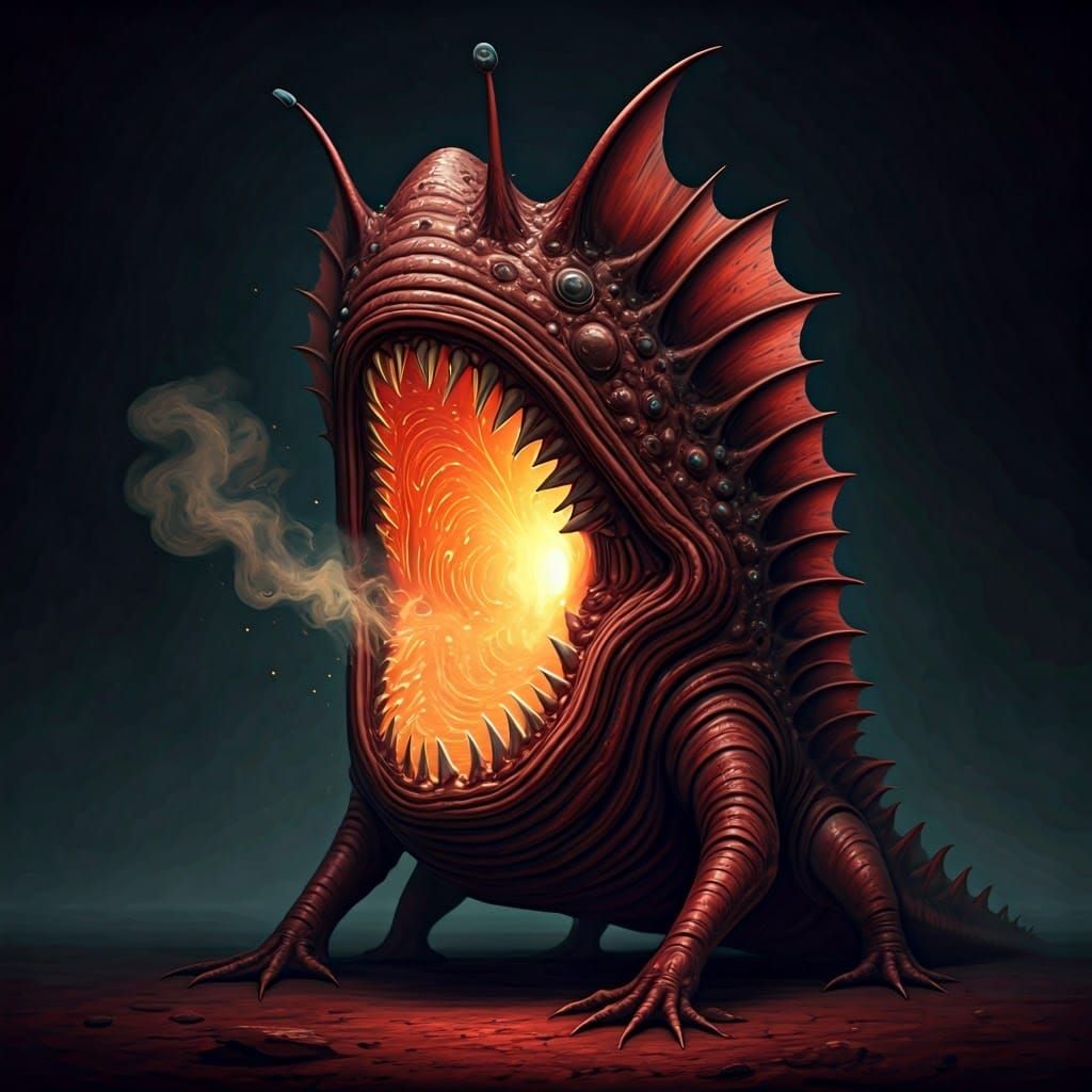 Cyberpunk Biomechanical Beast