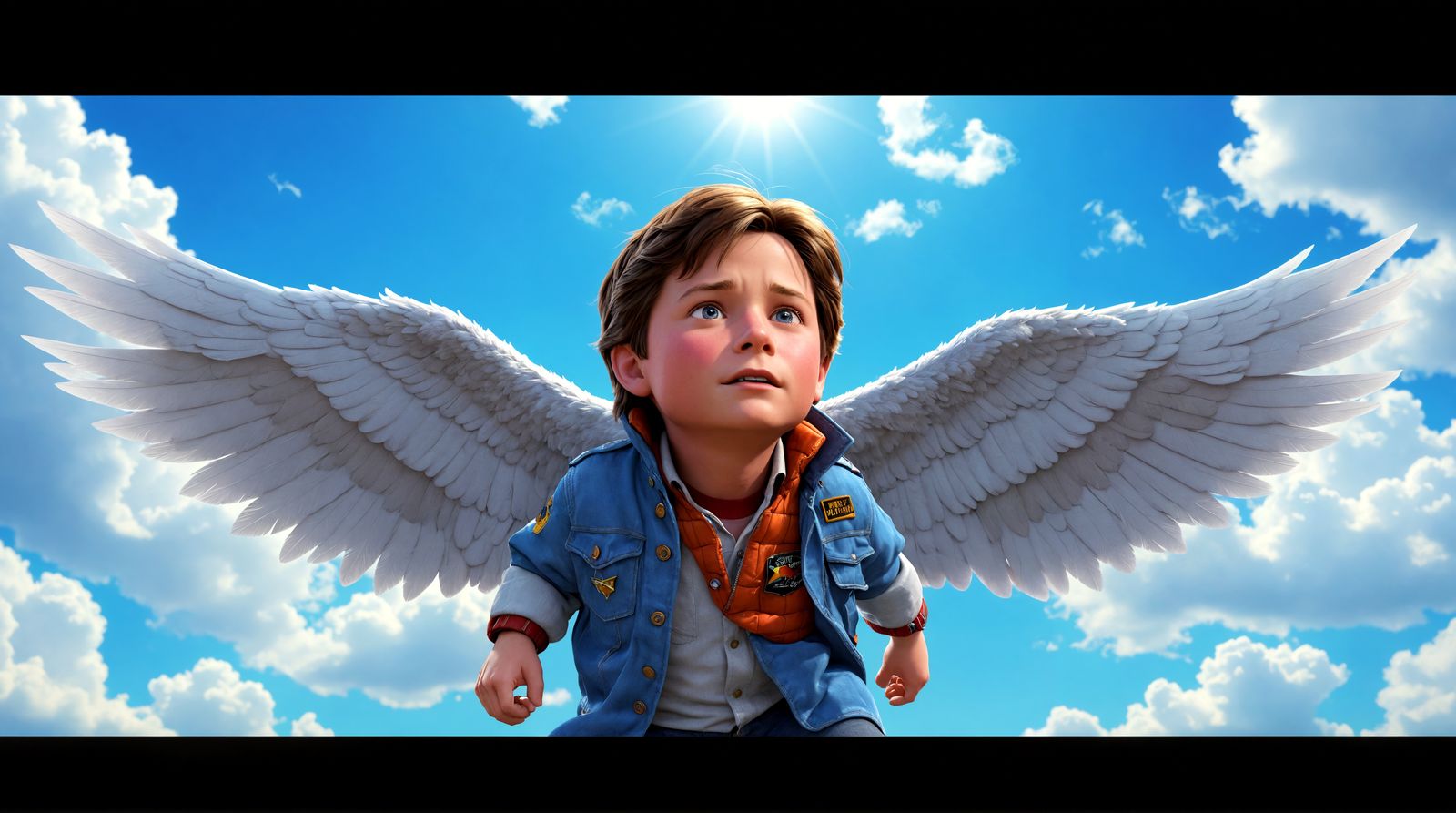 Time-Traveling Marty Soars with Wings