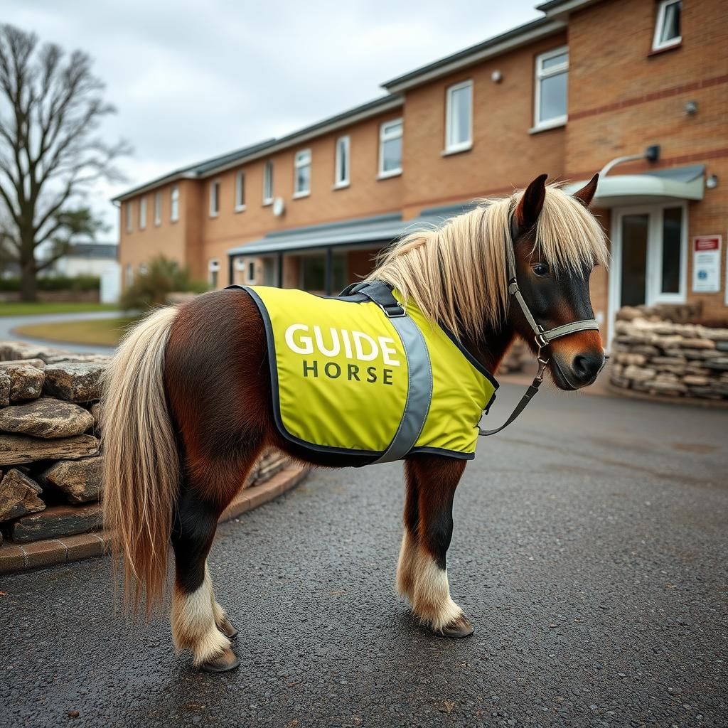 Guide Horse For The Blind