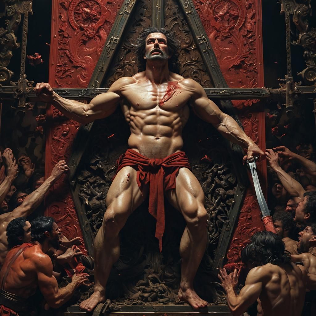 Triumph of the Guillotine: Hellish Maximalist Art