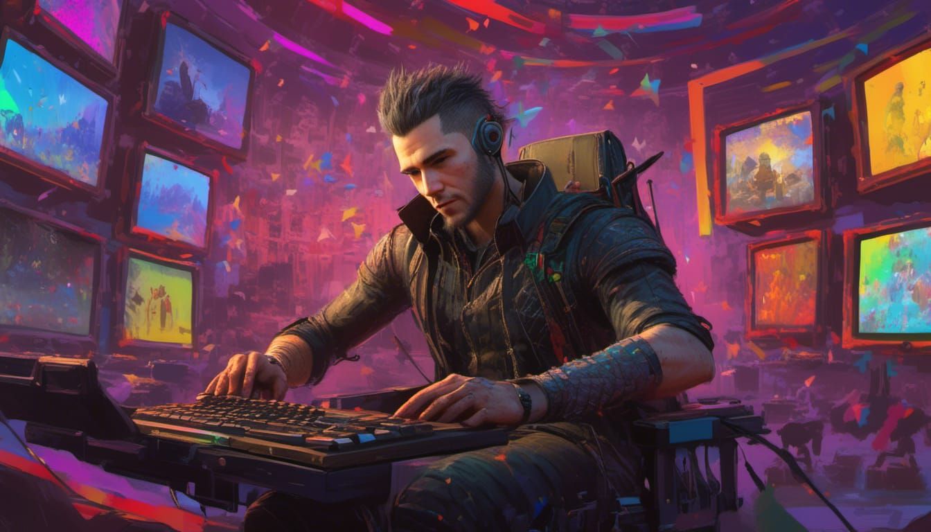 Nyx Movie Character Gaming in Rainbow Lights