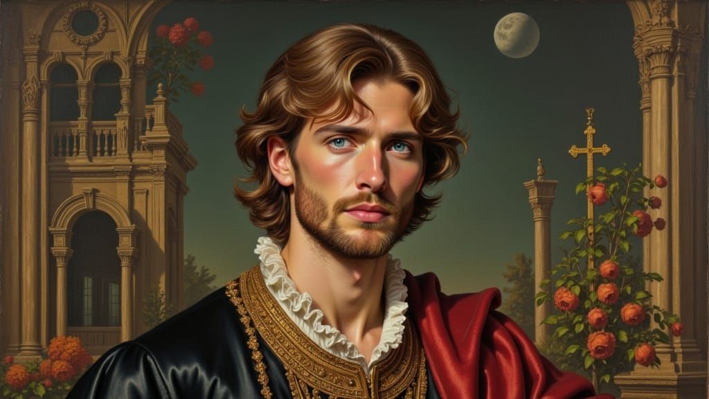 Tommaso dei Cavalieri Portrait in Renaissance Oil Painting