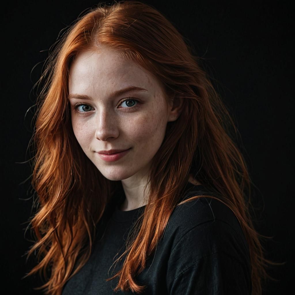 Striking Portrait of a Red-Haired Girl in Jansson Style