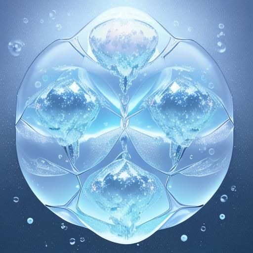 Frozen Water Balloons with Sparkling Ice Crystals