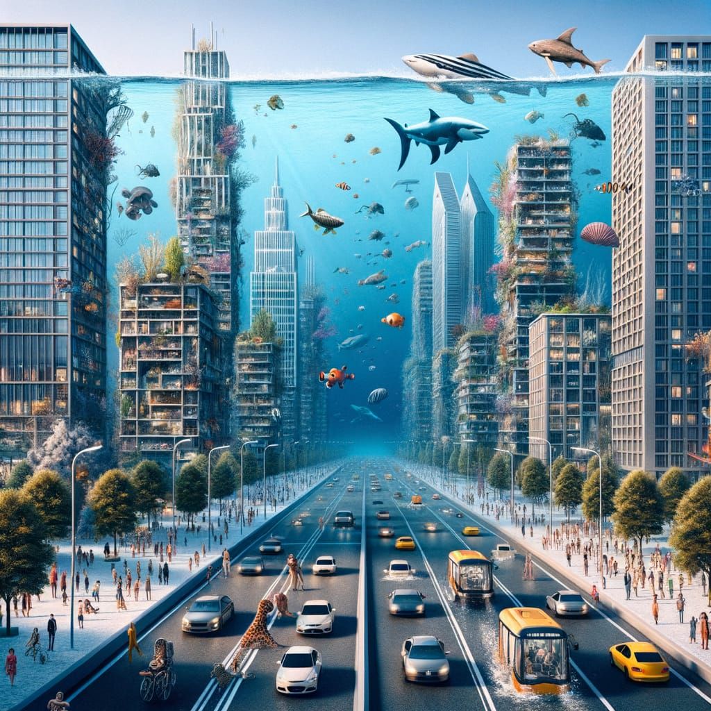 Underwater Cityscape: A Parallel Aquatic Urban Reality