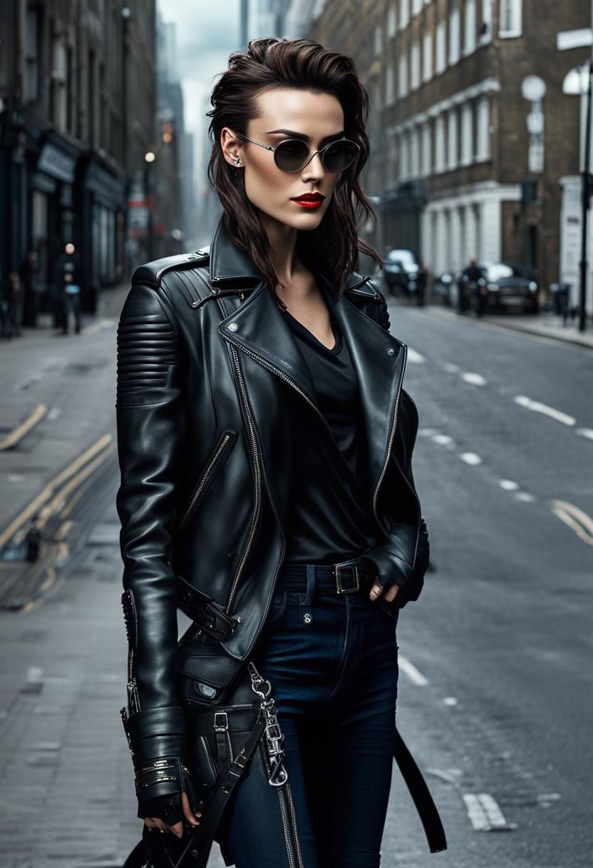 Cyberpunk Rockstar Model in London