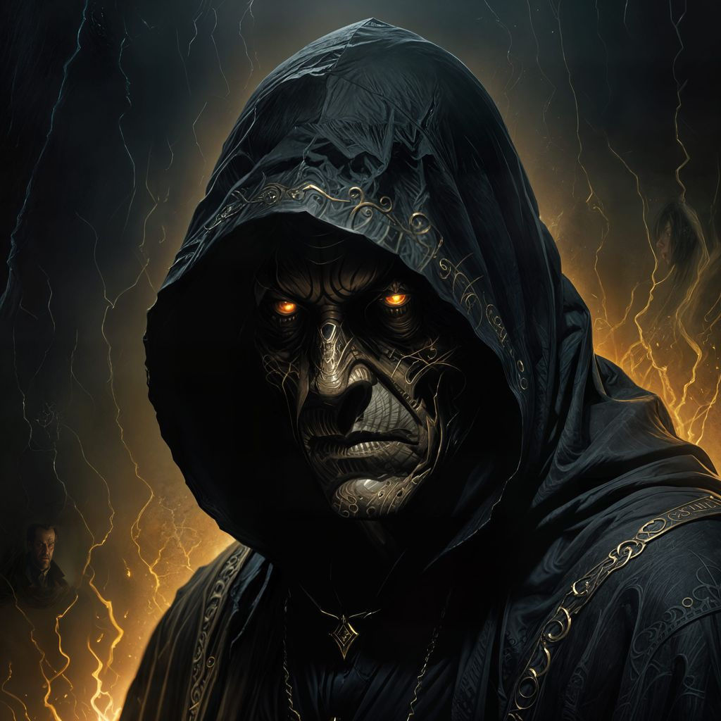 Ominous Figure in Dark Fantasy Art Style