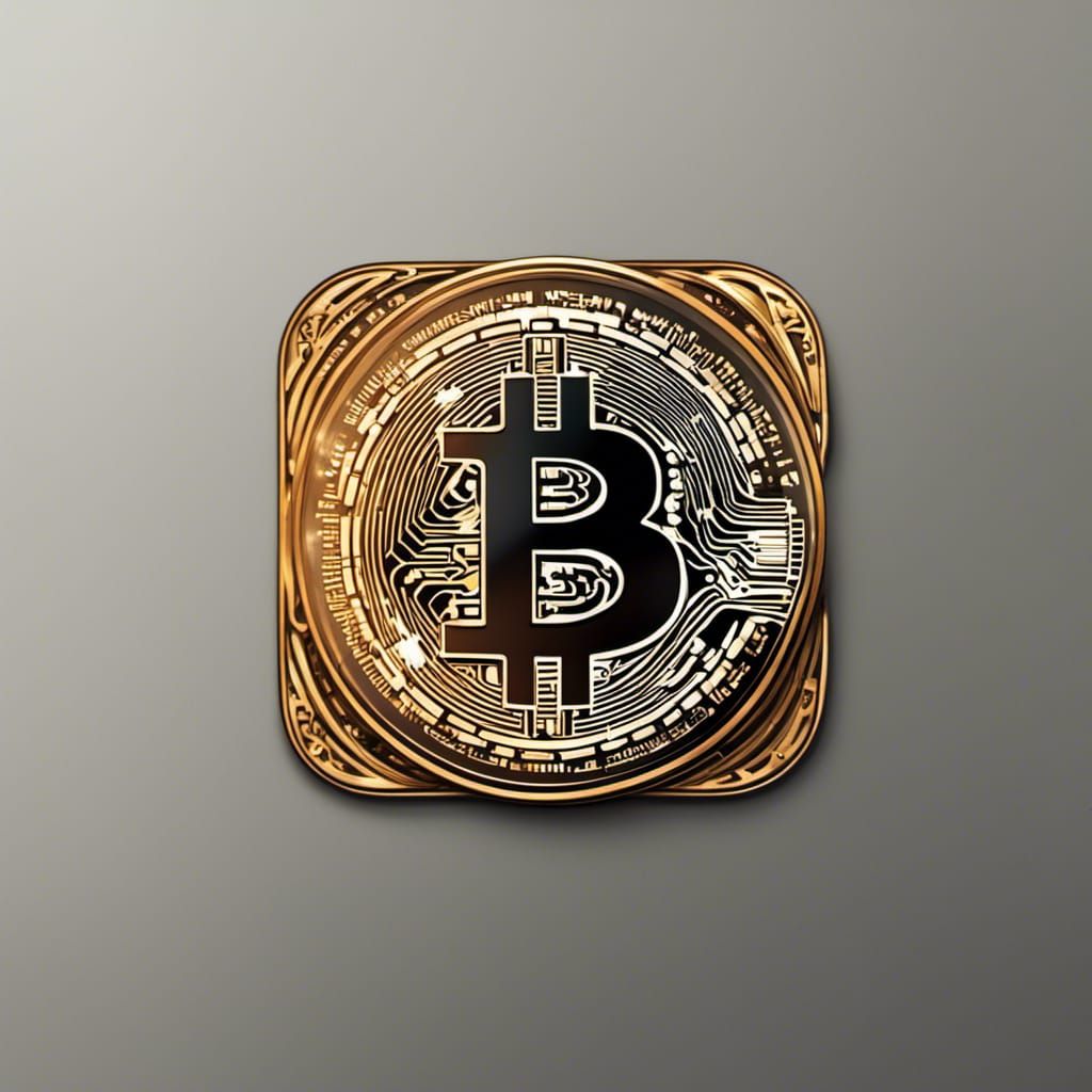 Bitcoin 'TL' Logo in Hyperrealistic Style