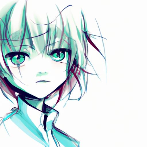 Colorful Anime Character in Manga Style