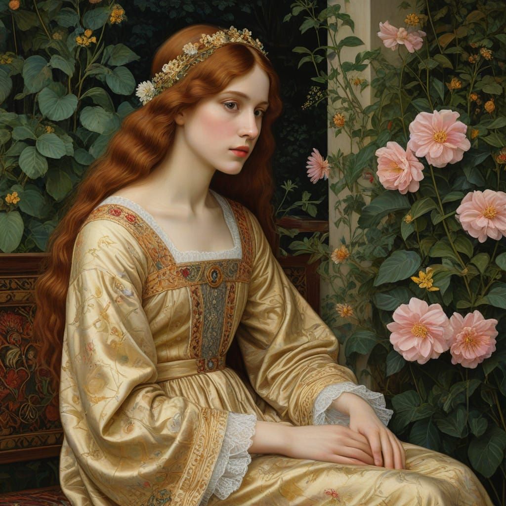 Renaissance Princess in Golden Light