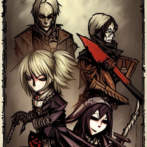 Darkest Dungeon in Anime Key Visual Style