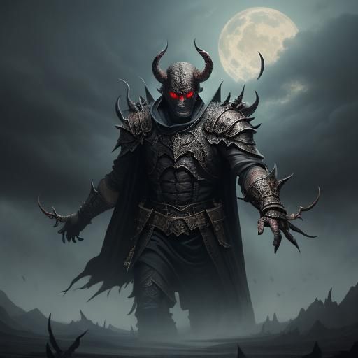 Dramatic Devil Digital Matte Painting